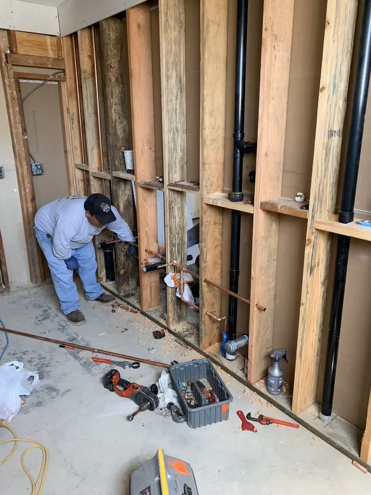 Commercial rough-in plumbing for Water Heater Replacement in Roxbury